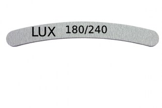 Nail File, LUX, Banan, shaped, Zebra, 180/1240