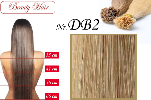 BeautyHair, Keratin Bond Hair Extension, Nr.DB2, 56 cm, Straight