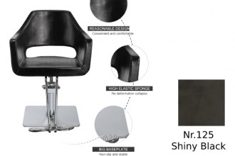 Hairdresser customer chair, 8815-C (color:125, shiny black)