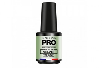 Mollon Pro Master Velvet Top Coat, No Wipe (12ml)