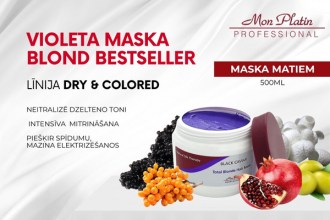 Mon Platin Black Caviar Total Blonde Hair Mask, 500ml