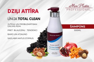 Mon Platin Black Caviar Total Clean Anti-Dandruff Treatment Shampoo, 500ml