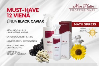 Mon Platin Multi-Action Hair Cream Enriched with Black Caviar Extract 12 in 1, 125ml