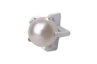 Studex R1301W white Pearl Ear piercing studs earrings