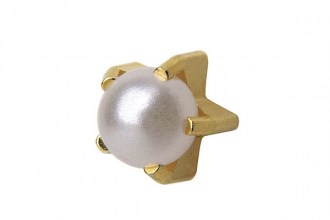 Studex R1301Y yellow Pearl Ear piercing studs earrings