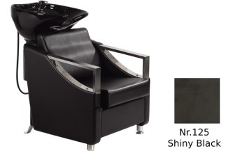 Washing chair, 32981 (color:125, shiny black + black washbasin)