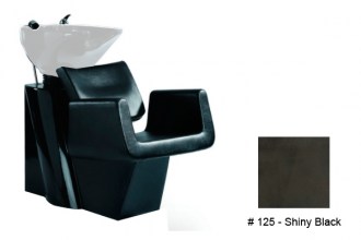 Washing chair, 8031 (color:125, shiny black + white washbasin)